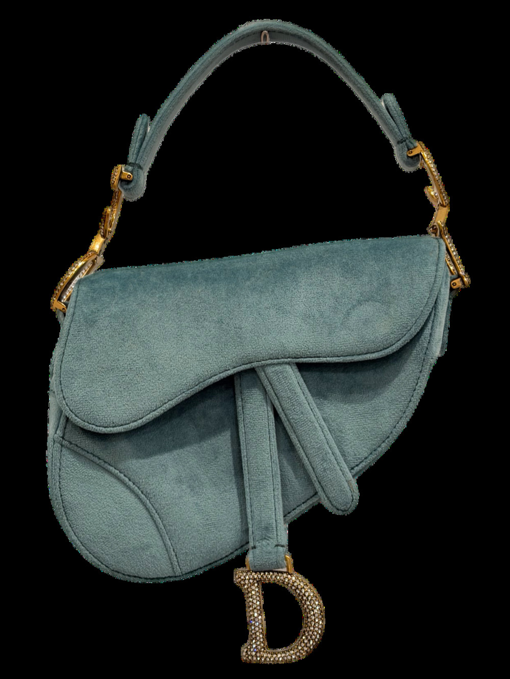 Dior - Mini Velvet Saddle Bag